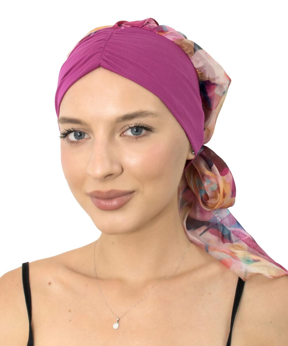7262 Head Scarf Skull Cap Chemo Patients Headwear Cancer Hair Loss Scarf
